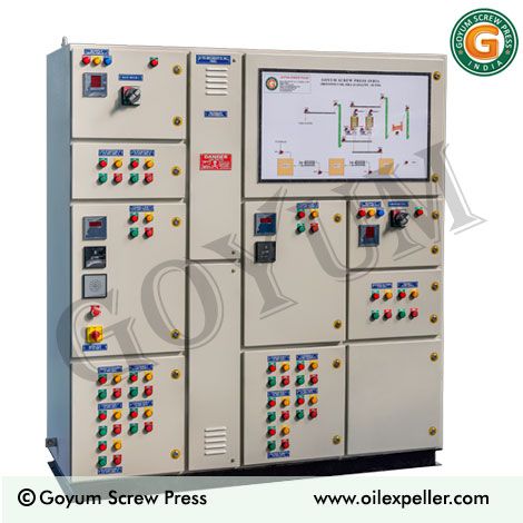 control panel to start castor oil mill machinery & equipment