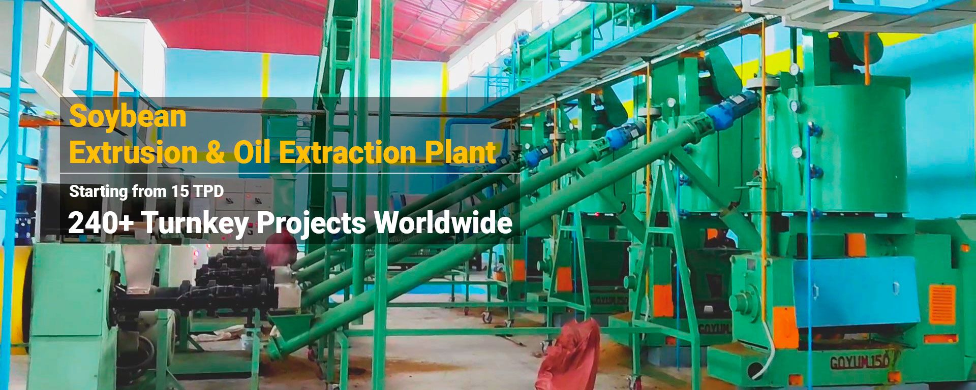 soybean extrusion & oil extraction plant