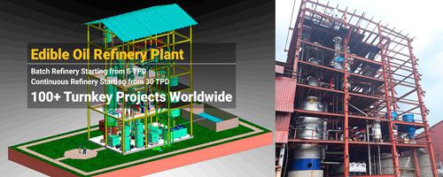 Batch type & Continuous Type Edible Oil Refinery Plant