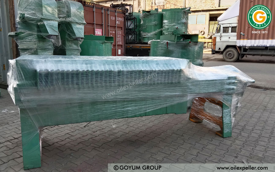 shipping oil filter press with pump