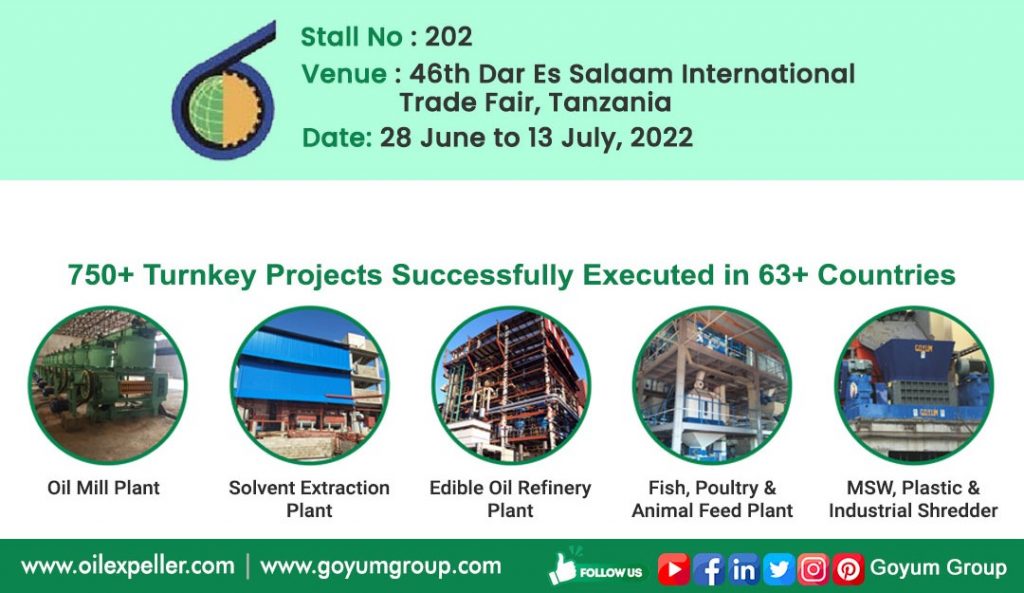 We are participating in 46th Dar Es Salaam International Trade Fair, from 28 June – 13 July, 2022