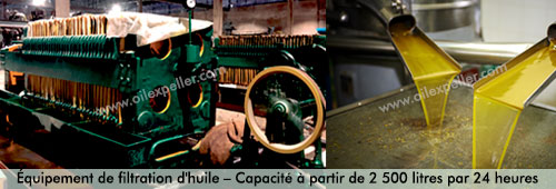 Bannière d’équipement de filtration d’huile